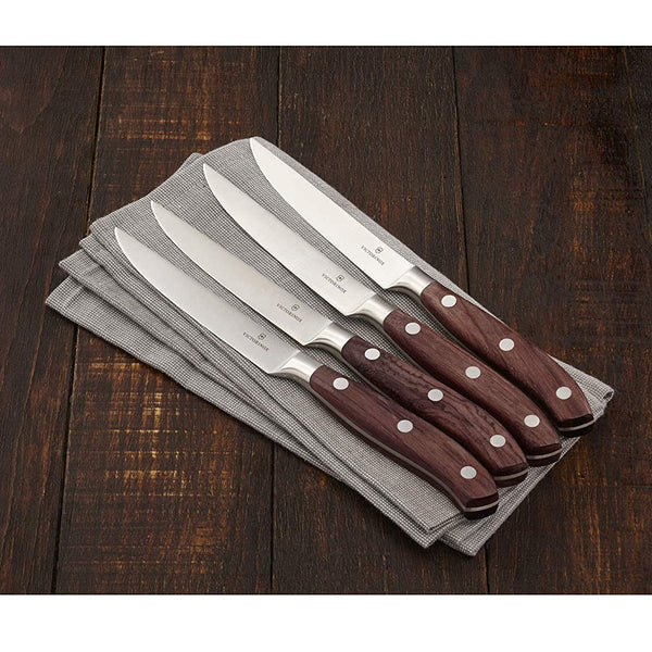 Victorinox Grand Maître, 4 Pieces Steak Knife Set, Set of 4, Rosewood