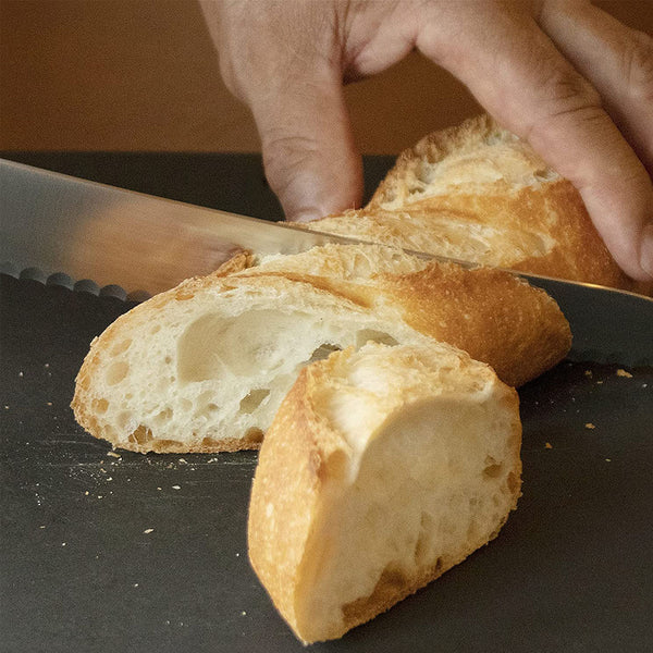 Victorinox Bread, Forged, 9" Curved, Serrated Blade, Black