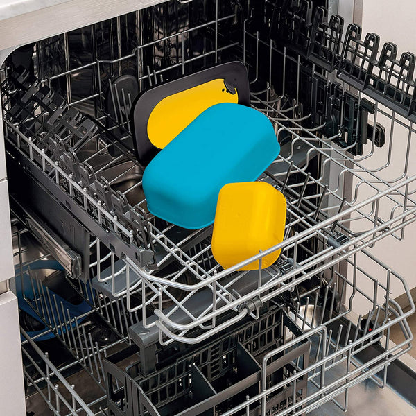 Guzzinchesi LUNCH BOX WITH CASE Ochre 2,76x7,87x7,87 inches.