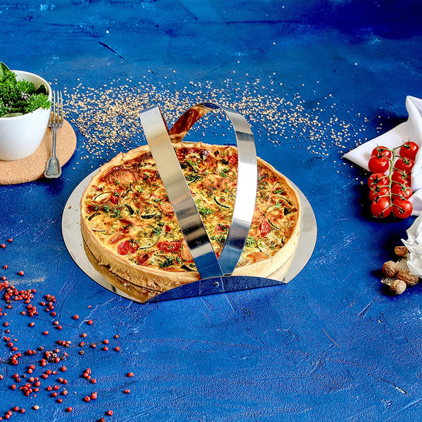 CRISTEL Extras collection 11" Quick Turn Out Flan Tin, 18-10 Stainless Steel