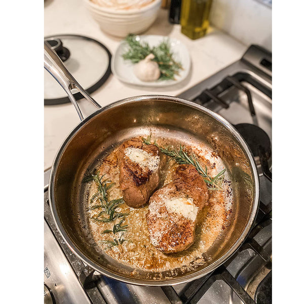 Black Cube 9.5" diameter 3.0 qt. Sauté Pan w/ Lid