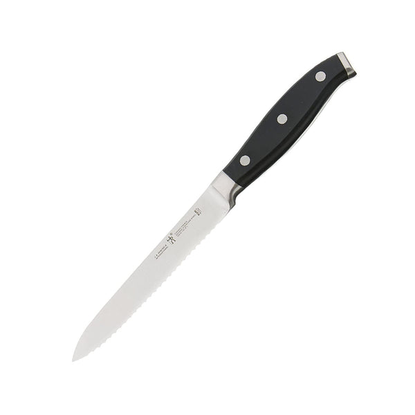 J.A. HENCKELS INTERNATIONAL Forged Premio Knife Block Set, 17 Piece, Black