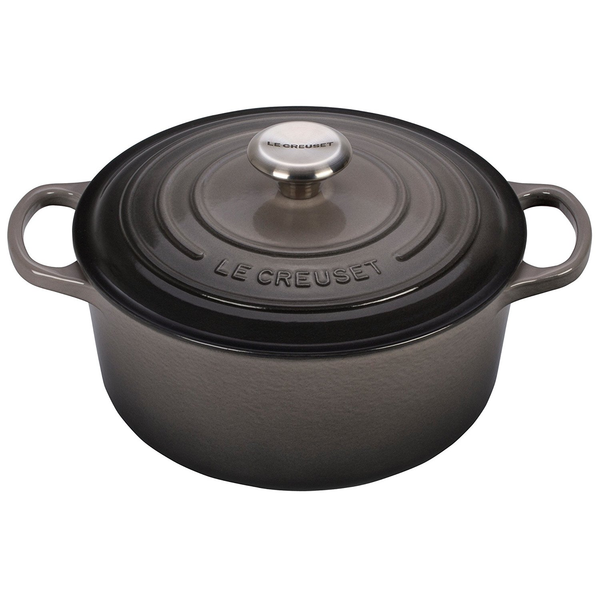 LE CREUSET 4.5-QUART ROUND DUTCH OVEN - OYSTER