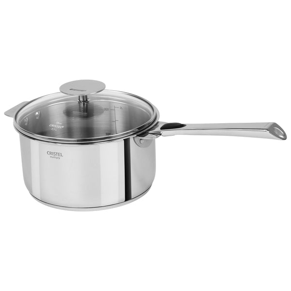Cristel Casteline 2-Quart Sauce Pan with Lid