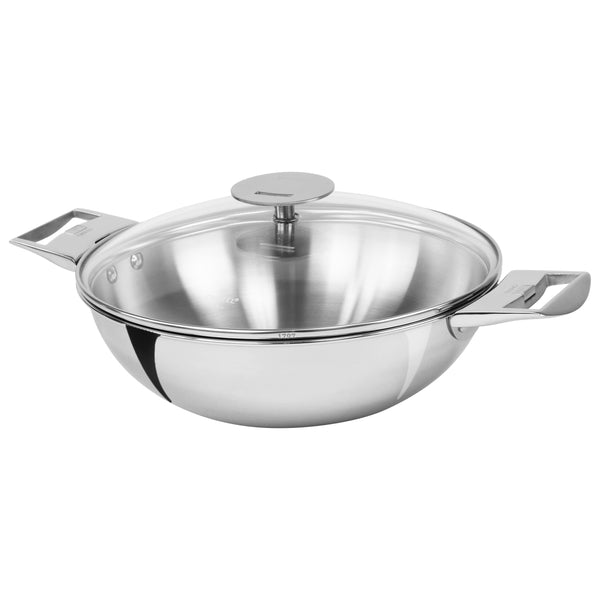 Cristel Casteline 4-Quart Wok with Lid