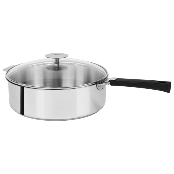 Cristel Mutine 5.5-Quart Saute Pan with Lid