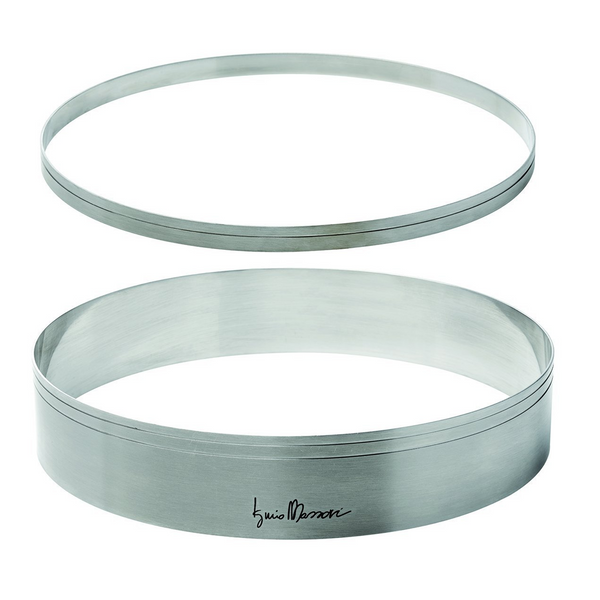 MASSARI STAINLESS STEEL RINGS SET 9.4'' & 9.1'' DIAMETER