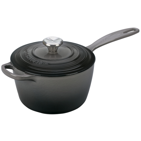 LE CRUSET 2.25-QUART SIGNATURE SAUCEPAN - OYSTER