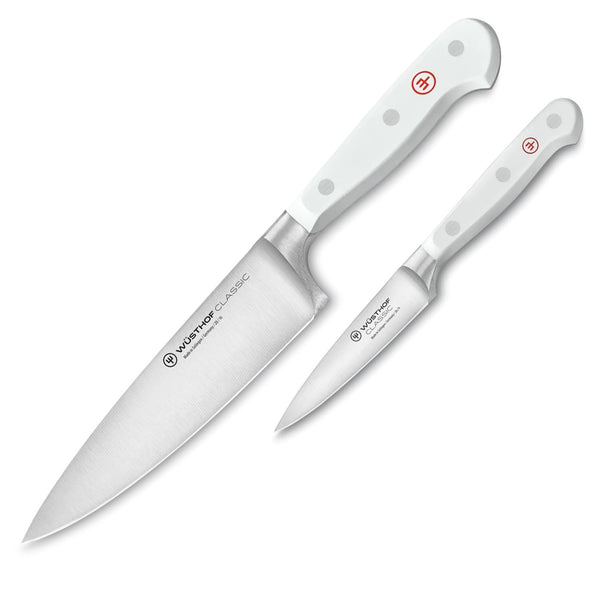Wusthof Classic 2-Piece Prep Set - White