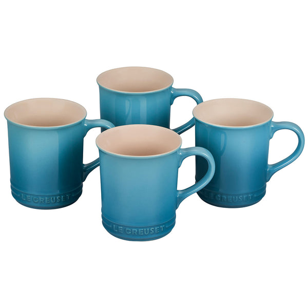 Le Creuset 14 oz. Vancouver Set of 4 Mugs - Caribbean