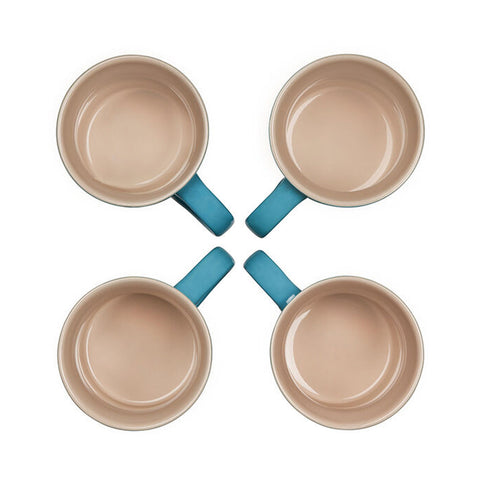 Le Creuset 14 oz. Set of 4 Mugs - Caribbean