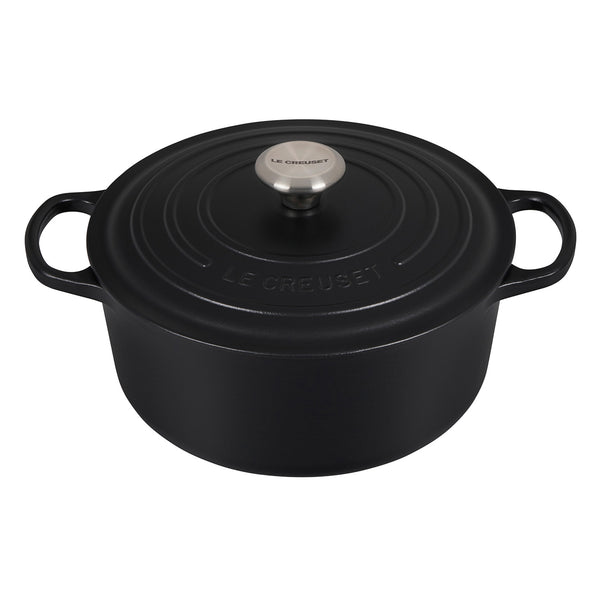 Le Creuset 5.5 qt. Signature Round Dutch Oven - Licorice