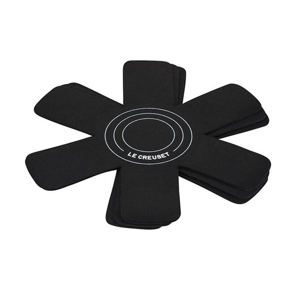Le Creuset Set of 3 - 15.75" diameter Set of 3 Felt Cookware Protectors - Black