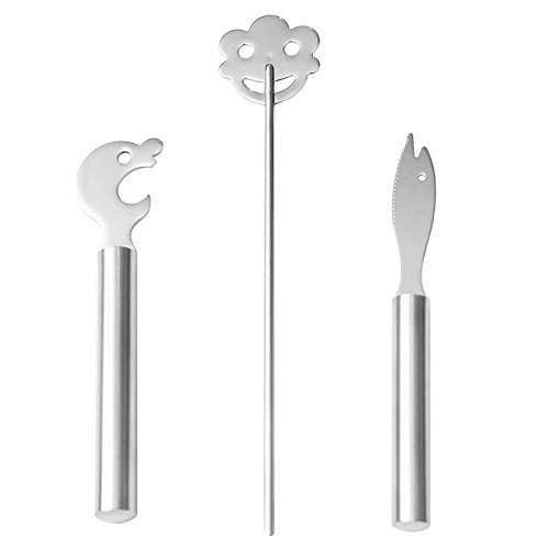WMF FACES 3-PIECE SATINLESS STEEL BAR SET WITH STIRRER