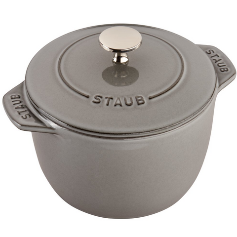 STAUB CAST IRON 1.5-QUART PETITE FRENCH OVEN - GRAPHITE GREY