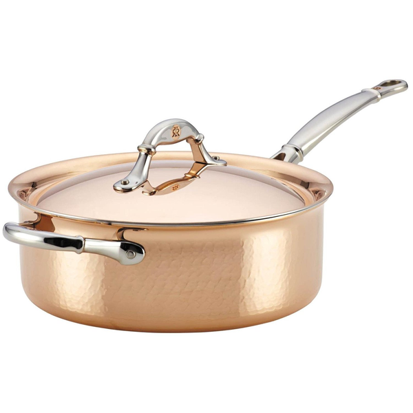 Ruffoni Symphonia Cupra 4-Quart Sauté Pan with Helper Handle - Copper