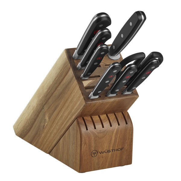 Wusthof Classic 9-Piece Knife Block Set - Acacia