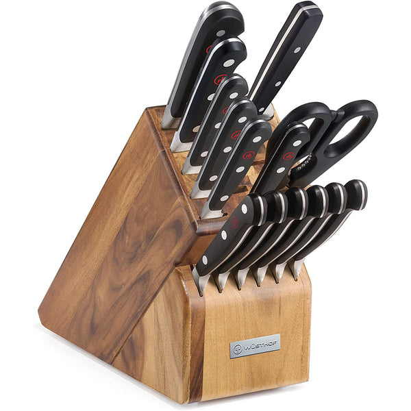 Wusthof Classic 15-Piece Knife Block Set - Acacia